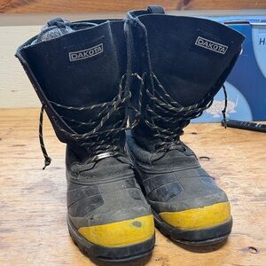 Dakota Black and Yellow Work Boots